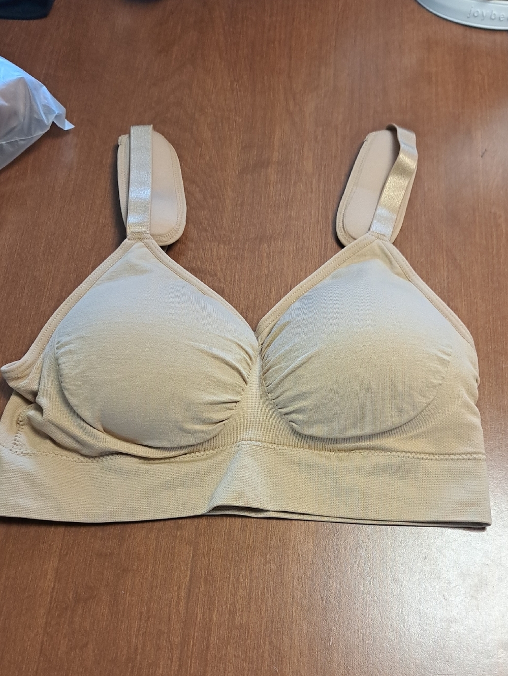 Seamless Nude Wireless Comfort Bra (runs Small) Will Fit 36 A B C